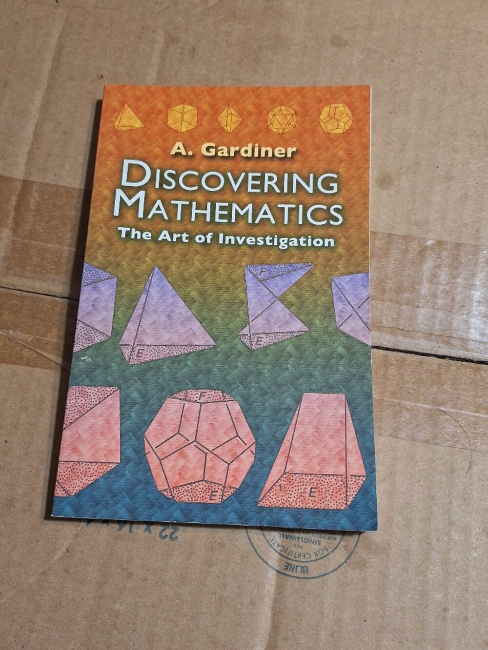 discovering mathematics the art of investigation